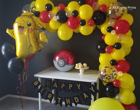 Pikachu I Choose You Pokemon Balloon Garland Kit Includes