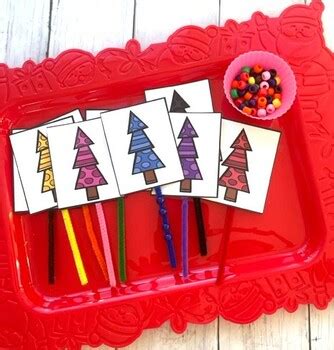 Christmas Tree Fine Motor Activities For Prek Preschool K Tpt