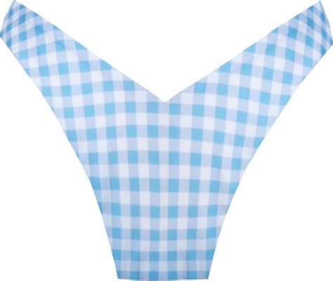 Leonessa Lingerie Women s Nazaré Brazilian Bikini Bottom Gingham ShopStyle Two Piece Swimsuits