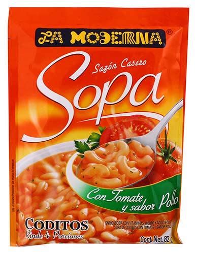 Sopa Instant Nea La Moderna Coditos Con Tomate Sabor Pollo G