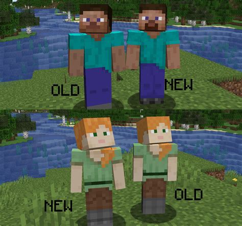 Minecraft Actualiza Las Skin De Alex Y Steve Después De 13 Años Con Más Detalle De Ropa Y El