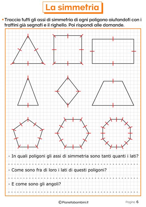 Esercizi Sulla Simmetria Per La Scuola Primaria Pianetabambini It