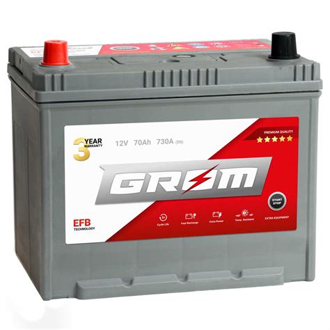 Akumulator GROM EFB START STOP 70Ah 730A