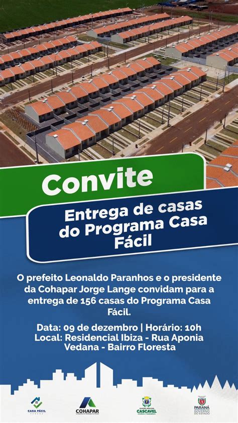 Cohavel Companhia Municipal De Habita O De Cascavel Entrega De