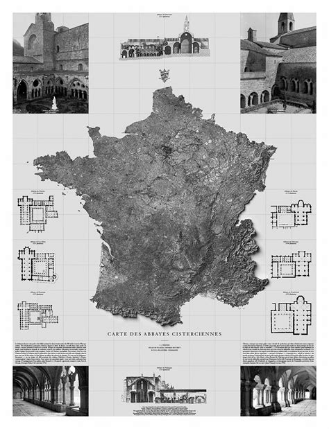 Boutique Carte Des Abbayes Cisterciennes Orthoslogos Fr