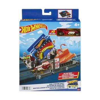 Hot Wheels City Pista Posto De Gasolina Mattel Pistas De Brinquedo