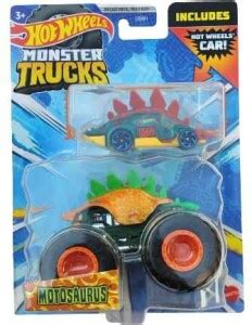 HOT WHEELS MONSTER TRUCKS MOTOSAURUS INCLUDES CAR MONSTER TRUCKS