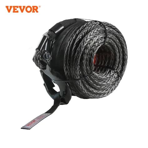 VEVOR Corde De Treuil 9 5 Mm X 25 9 M C Ble Synth Tique R