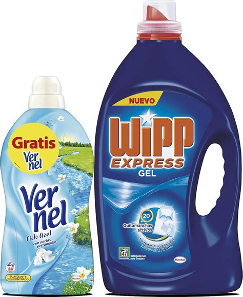 Wipp Express Vernel Gel Coldzyme Cielo Azul Detergente Para La