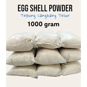 Jual 1 Kg Tepung Cangkang Telur Murni Untuk Pupuk Organik Pakan Ternak