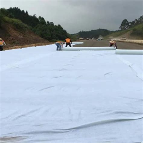 Geotextile Drainage Non Woven Geo Fabric Behind Retaining Wall