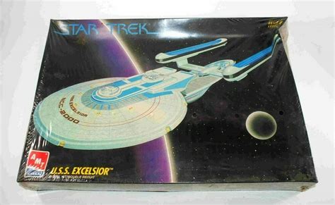 Amt Star Trek U S S Excelsior Ncc 2000 Starship Plastic Model Kit 1994 6630 Amt With Images