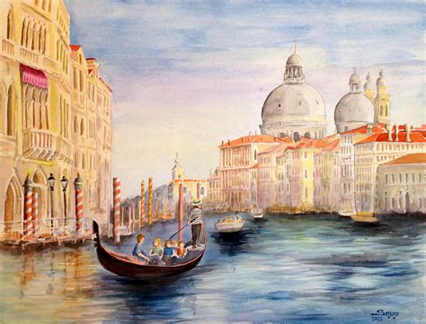 Le Grand Canal Venise Peinture Par Snop Artmajeur