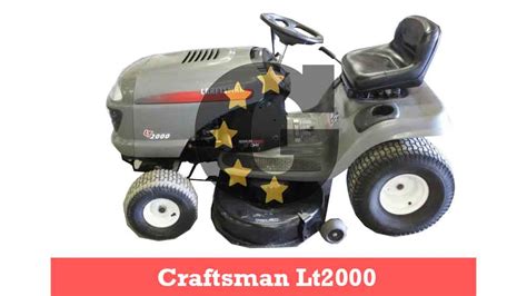 Craftsman Lt2000 Specs, Review, Years Made, Dect Belt and Tire Size