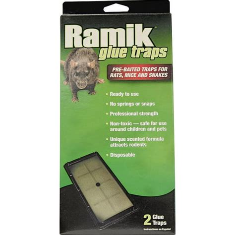 Ramik 116230 Non Toxic Pre Baited Ready To Use Glue Trap Plastic