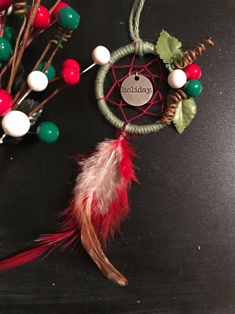 SALE Holiday Charm Dreamcatcher Ornament Christmas Tree Etsy