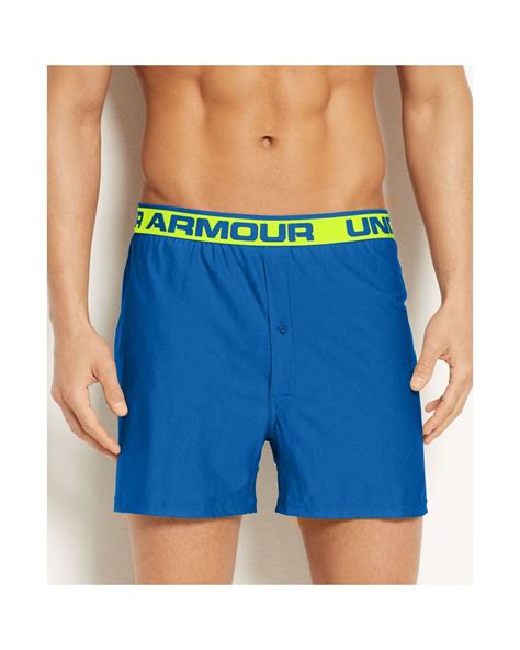 Under Armour Original Knit Boxer Loose Fit In Blue For Men Lyst