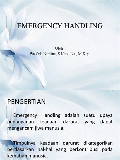 Emergency Handling | PDF