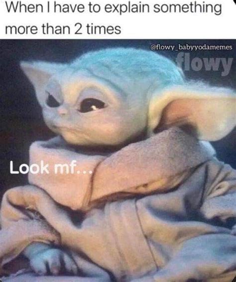 Pin By Ryan Rodbro On Baby Yoda Grogu Memes Yoda Funny Funny