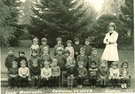 Photo de classe école maternelle 3 ème année 1971 de 1971 ECOLE