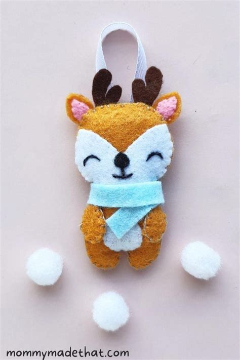 The Cutest Diy Felt Ornaments With Free Patterns