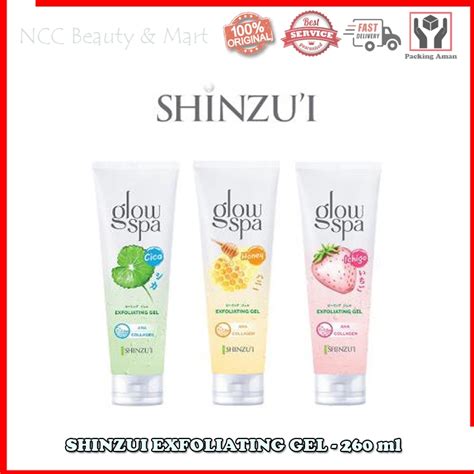 Jual NCC Shinzui Glow Spa Exfoliating Gel Ichigo Cica Honey Scrub