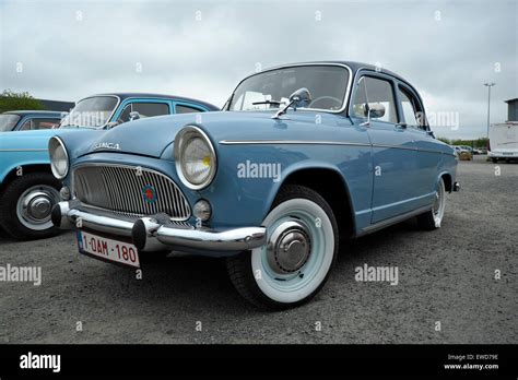 Classic French Simca Saloon Car Stock Photo Alamy