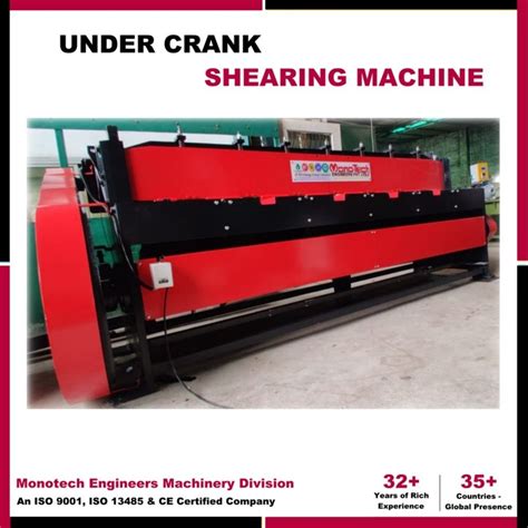 Mechanical Under Crank Shearing Machine At Best Price In India