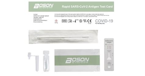 Sars Cov Antigen Hurtigtest Boson Covid Hurtigtest Selvtest