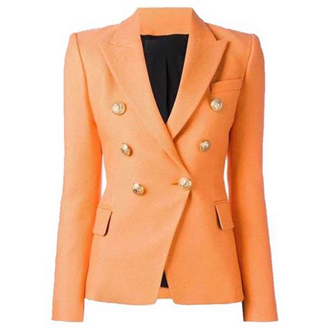 High Quality Newest Baroque Designer Blazer Women S Classic Double