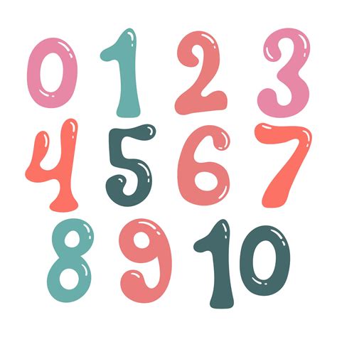 Bubble Numbers 0-10 - 7 Free PDF Printables | Printablee