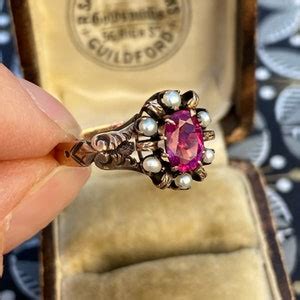 Victorian Tourmaline 14K Gold Filigree Ring - Etsy