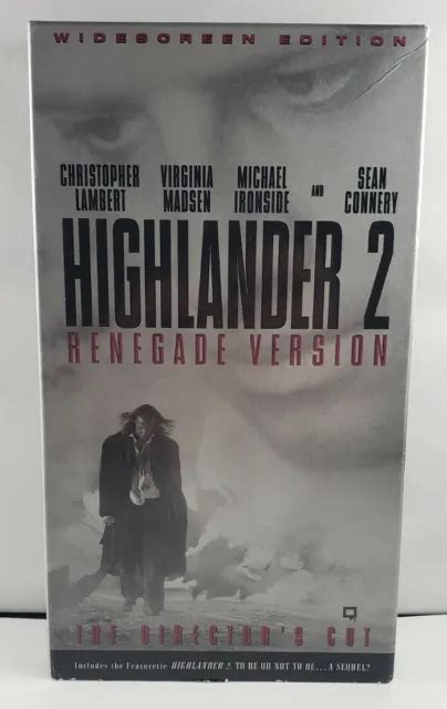 Highlander Renegade Version Breitbild Vhs Videoband Christopher