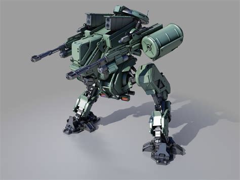 3d Fbx Mech Robot Mecha