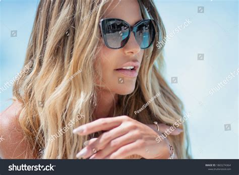 Beautiful Sexy Blonde Woman Long Hair Stock Photo 1865274364 Shutterstock