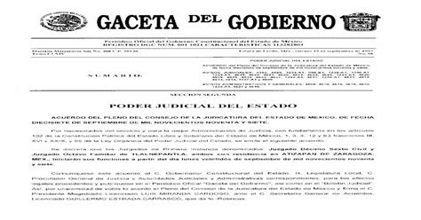 GACETA DEL GOBIERNOlegislacion Edomex Gob Mx Sites Legislacion