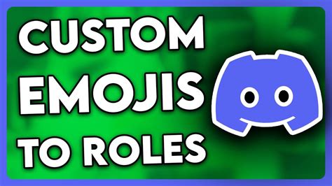 How To Add Custom Emojis To Discord Roles Easy Youtube