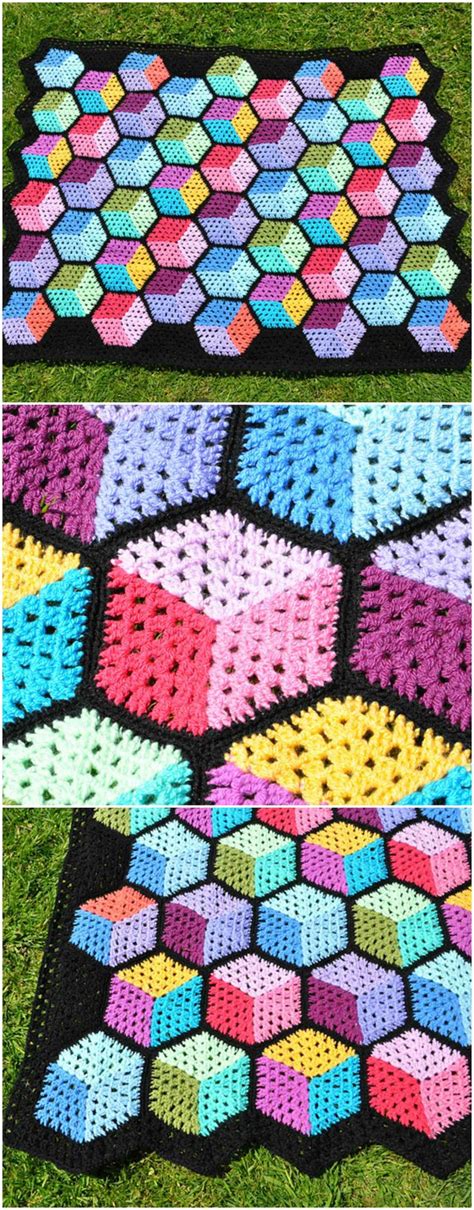 Tumbling Blocks Crochet Pattern