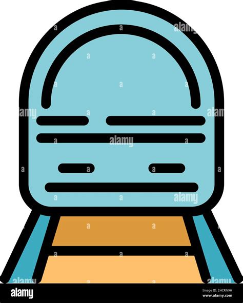 Bullet Train Icon Outline Bullet Train Vector Icon Color Flat Isolated