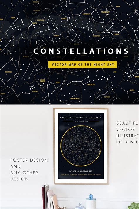 Night Sky with Constellations – MasterBundles