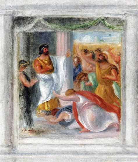 Scene Of Oedipus Digital Remastered Edition Painting By Pierre