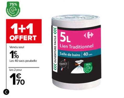 Offre Les 40 Sacs Poubelle Chez Carrefour Market