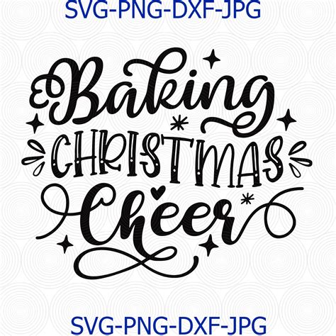 Baking Christmas Cheer Svg Png Cut File Christmas Pot Holde Inspire