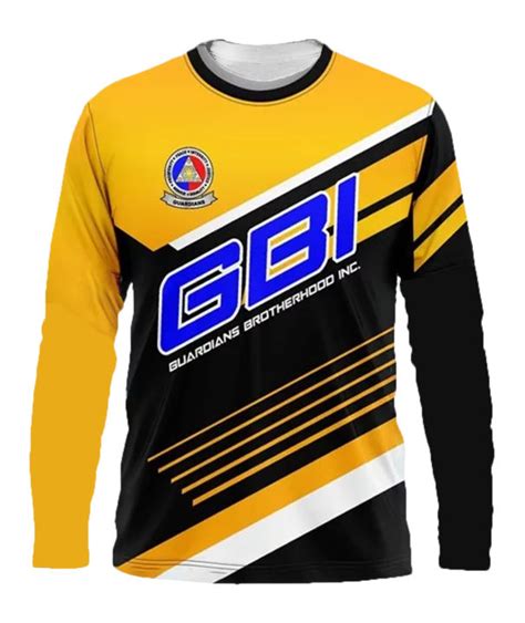 GBI PGBI GUARDIANS SHIRT FULL SUBLIMATION 3D Unisex Drifit Black And