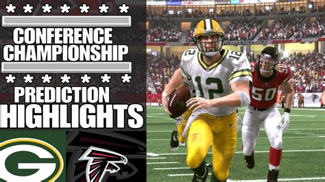 Packers vs. Falcons | NFC Championship Game Highlights Madden 17 - YouTube