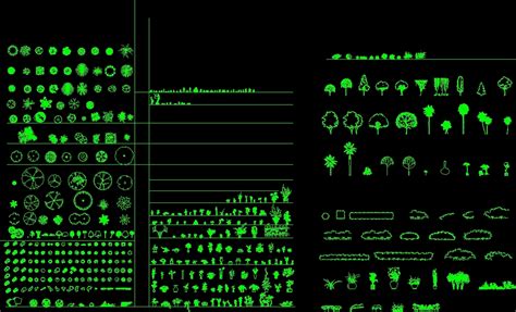 Blocks Vegetation Dwg Plan For Autocad • Designs Cad