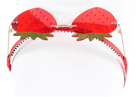 Girls Strawberry Sunglasses Headband Double Header Usa