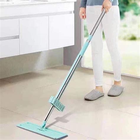 360 Rotation Flat Mop Floor Cleaning Microfiber Squeeze Mop Floor Clean Automatic Dehydration