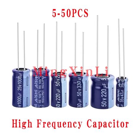 Pcs Aishi Aluminium Electrolytic Capacitor V V V V V V