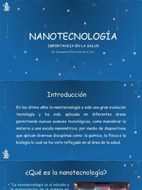 Presentación Importancia De La Nanotecología Pdf Nanomedicina